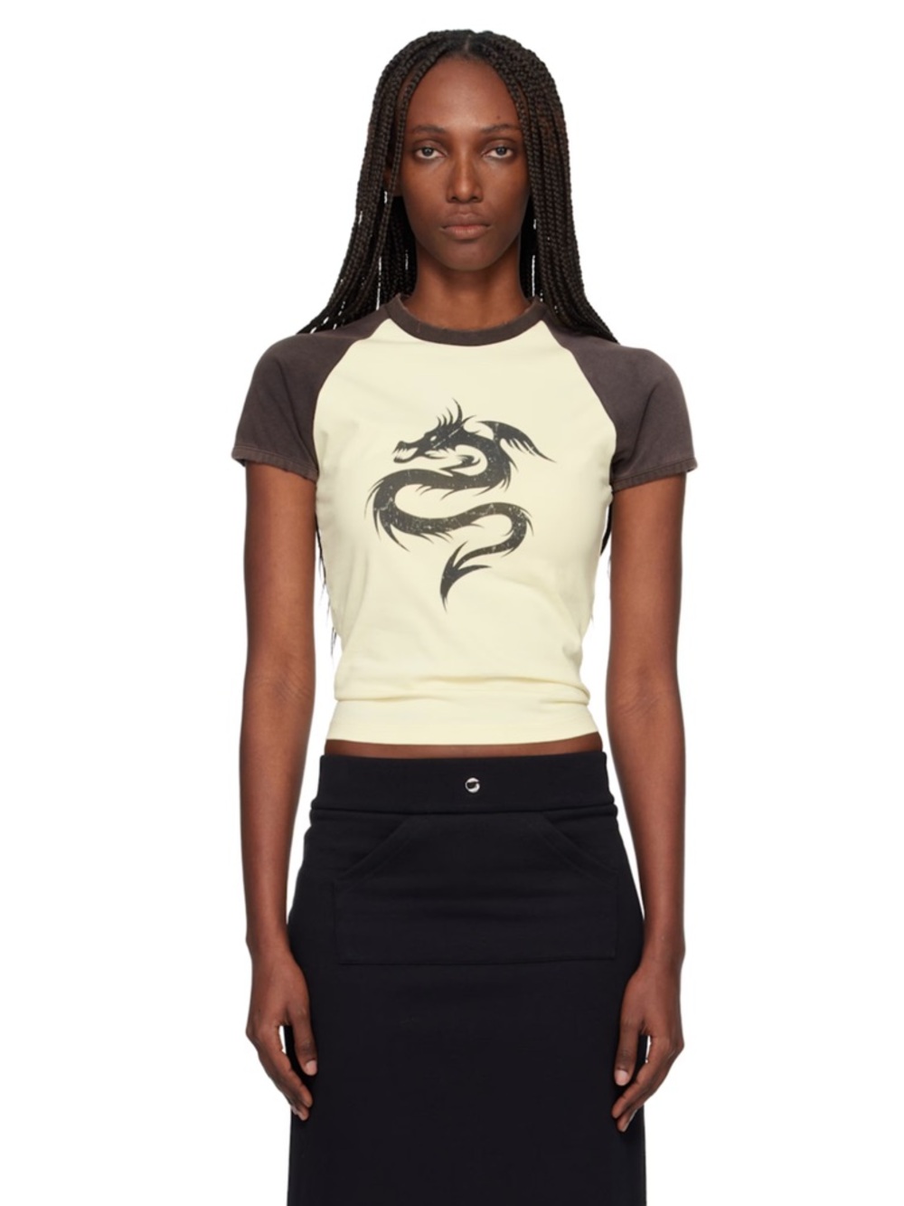 Coperni Dragon Baby Tee Yellow-Black